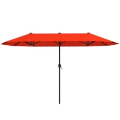 Costway 13 FT Large Patio Umbrella Outdoor Double-Sided Table Market Umbrella For Garden Beige/Brown/Gray/Navy/Orange/Wine -Costway GUEST 44d3f2d5 ed51 461f b295 3e77d62b2def