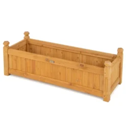Costway Wooden Rectangular Planter Box Raised Garden Bed For Plants With 4 Corner Drainage 19 Costway Wooden Rectangular Planter Box Raised Garden Bed For Plants With 4 Corner Drainage -Costway GUEST 44f29260 cf3f 4c9e ba73 e228ca2a4398