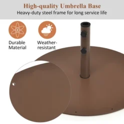Costway 10ft Patio Umbrella Outdoor W/ 59 LBS Heavy-Duty Round Umbrella Stand -Costway GUEST 45381486 126e 4dd4 ab4f 47ddf0dedb28