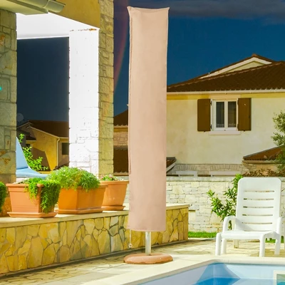 Costway Parasol Offset Cantilever Umbrella Cover 11ft Zipper Fiberglass Rod Outdoor 4 Costway Parasol Offset Cantilever Umbrella Cover 11ft Zipper Fiberglass Rod Outdoor - Image 2