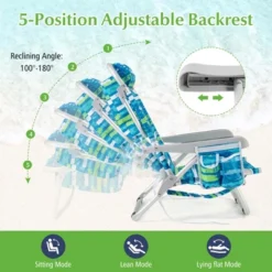 Costway Folding Beach Chair Adult Lightweight Aluminum Camping Chair With Storage Bag -Costway GUEST 45a0164a eb45 4e9c be47 793bdbb58a6b