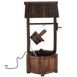 Costway Garden Rustic Wishing Well Water Fountain Wooden Outdoor Electric Backyard Pump 16 Costway Garden Rustic Wishing Well Water Fountain Wooden Outdoor Electric Backyard Pump -Costway GUEST 47897dea d2a5 47fc 9467 79922df26b78