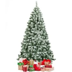 Costway 6FT Snow Flocked Artificial Christmas Tree Hinged W/928 Tips And Foldable Base 19 Costway 6FT Snow Flocked Artificial Christmas Tree Hinged W/928 Tips And Foldable Base -Costway GUEST 488b72f5 9d5e 433c 9997 14d8547ace33