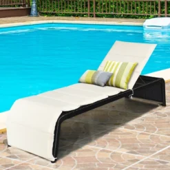 Costway Patio Rattan Lounge Chair Chaise Recliner Back Adjustable Cushioned 23 Costway Patio Rattan Lounge Chair Chaise Recliner Back Adjustable Cushioned -Costway GUEST 49bc1653 af42 4045 ba06 6d06648458cf