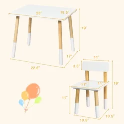 Costway Kids Wooden Table & 2 Chairs Set Children Activity Table Set 17 Costway Kids Wooden Table & 2 Chairs Set Children Activity Table Set -Costway GUEST 4aeda5ea 3f8b 449b aedf 5bcb45f13cff