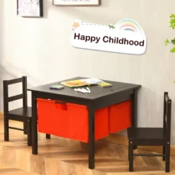 Costway 2-in-1 Kids Activity Table & 2 Chairs Set W/Storage Building Block Table -Costway GUEST 4b4044eb 36db 4135 999e 2f996ce3e8bc