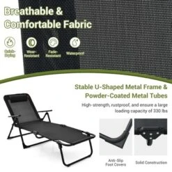 Costway 3pcs Patio Folding Chaise Lounge Chair PVC Tabletop Set Outdoor Portable Beach 17 Costway 3pcs Patio Folding Chaise Lounge Chair PVC Tabletop Set Outdoor Portable Beach -Costway GUEST 4bb2c07c f367 4e3e b02e 5a6e70edf6fd