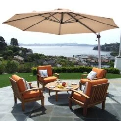 Costway 11' Patio Cantilever Offset Umbrella 360 Degrees Rotation Aluminum Tilt Base 23 Costway 11' Patio Cantilever Offset Umbrella 360 Degrees Rotation Aluminum Tilt Base -Costway GUEST 4bba614d 5ee4 49d7 b400 937b85359910