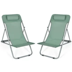 Costway Set Of 2 Beach Chair Portable 3-Position Lounge Chair W/ Headrest BlueGreenOrange 23 Costway Set Of 2 Beach Chair Portable 3-Position Lounge Chair W/ Headrest BlueGreenOrange -Costway GUEST 4ca67869 bfb2 4a45 8741 9577c9712452