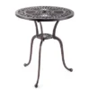 Costway 24" Round Cast Aluminum Table Patio Dining Bistro Table With 2 Inch Umbrella Hole -Costway GUEST 4cea1f95 880e 472a b29d c3093482f3e8