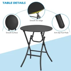 Costway 3PCS Patio Rattan Bistro Set Folding Table Chairs Garden Deck 18 Costway 3PCS Patio Rattan Bistro Set Folding Table Chairs Garden Deck -Costway GUEST 4e53c2e9 da9f 4b0e bf85 7a8de4480b8c