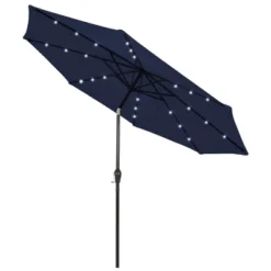 Costway 9 FT Patio Solar Umbrella LED Patio Market Steel Tilt With Crank Outdoor Navy -Costway GUEST 4f2aad32 b3e2 46c6 9d95 e4bb7e80a591