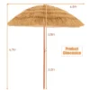 Costway 6.5 FT Thatched Beach Umbrella Tilt Tiki Hawaiian Patio Portable -Costway GUEST 4f72fa01 0651 486d 843c 5e632809e803