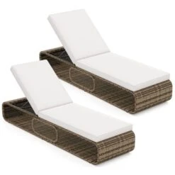 Costway 1/2 PCS Outdoor Chaise Lounge Chair With Adjustable Backrest Cushion And Storage 20 Costway 1/2 PCS Outdoor Chaise Lounge Chair With Adjustable Backrest Cushion And Storage -Costway GUEST 50450bc8 7a67 4f9d a115 cf6b4ea74743