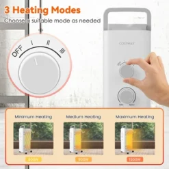 Costway 1500W Oil Filled Space Heater Electric Oil Radiant Heater W/ Safety Protection -Costway GUEST 50ab622e 9049 44ad ac4a 8c7327c2ac91