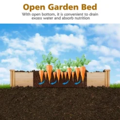 Costway Raised Garden Bed Wooden Garden Box Planter Container U-Shaped Bed 92.5x95x11in 15 Costway Raised Garden Bed Wooden Garden Box Planter Container U-Shaped Bed 92.5x95x11in -Costway GUEST 5107d689 64c1 4ad9 bab2 f8ea4ea3ab39
