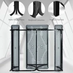 Costway Picnic Table Bench Set Outdoor Camping Backyard Garden Patio Party All Weather Gray/Green -Costway GUEST 512a62ec d2f9 49ab a3ea c57ab99abe27