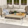 Costway Set Of 2 Outdoor Ottoman Bench Patio PE Rattan Footrest W/ Soft Cushion & Metal Frame 2 Costway Set Of 2 Outdoor Ottoman Bench Patio PE Rattan Footrest W/ Soft Cushion & Metal Frame -Costway GUEST 514b36e8 3e5b 40ce 8a6e 86e48440298e 1