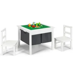 Costway 2-in-1 Kids Activity Table & 2 Chairs Set W/Storage Building Block Table -Costway GUEST 51fb4e9e 29eb 414e 8cfe b2e47934dcbb