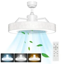 Costway 23'' Ceiling Fan W/LED Light Adjustable Color 3 Speeds Remote Control -Costway GUEST 5286a342 8baf 4807 a081 444d8e4a9d70