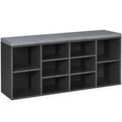 Costway Entryway Padded Shoe Storage Bench 10-Cube Organizer Bench Adjustable 24 Costway Entryway Padded Shoe Storage Bench 10-Cube Organizer Bench Adjustable -Costway GUEST 5333a78a cf76 4b6e 8393 c83d6e0b21ea