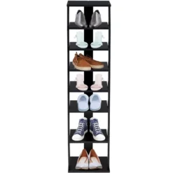 Costway Wooden Shoes Storage Stand 7 Tiers Shoe Rack Organizer Multi-shoe Rack Shoebox Black -Costway GUEST 539e5d30 56a7 4345 8b04 a64863d5efaf