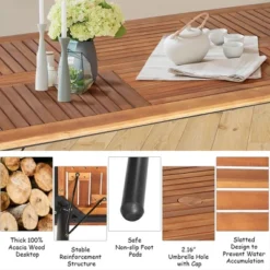 Costway 7PCS Patio Rattan Dining Set Table Top W/Umbrella Hole 17 Costway 7PCS Patio Rattan Dining Set Table Top W/Umbrella Hole -Costway GUEST 53e3220a 2eb4 4ca5 8ea9 a839b9c182f5