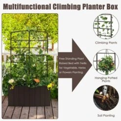 Costway Outdoor Metal Raised Garden Bed Planter Box Container For Flower Climbing Plants -Costway GUEST 547cd2cc e66c 4c9f b9d3 c26394d0ab36