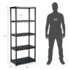 Costway 2 PCS 5-Tier 9.5lbs Ventilated Shelving Rack Free Standing Multi-Use Shelf Unit -Costway GUEST 54c91d31 9428 4b08 b17d fb11e295fac9