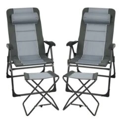 Costway 4PCS Patio Folding Dining Chair Ottoman Set Recliner Adjustable Gray 19 Costway 4PCS Patio Folding Dining Chair Ottoman Set Recliner Adjustable Gray -Costway GUEST 553a4673 7413 4dc9 9a8b f05b9207b3b1