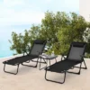 Costway 3pcs Patio Folding Chaise Lounge Chair PVC Tabletop Set Outdoor Portable Beach 1 Costway 3pcs Patio Folding Chaise Lounge Chair PVC Tabletop Set Outdoor Portable Beach -Costway GUEST 558316cd afdc 4722 a7df 3e67e43c5ca9