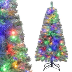 Costway 4.5/6.5/7.5/9 FT Artificial Xmas Tree With 256/556/724/1168 Branch Tips 100/200/250/500 LED Lights 9 Lighting Modes -Costway GUEST 560691b7 c2da 47c6 9e94 0ba89934a3ad