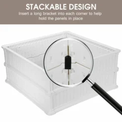 Costway 4 Pcs 48.5'' Raised Garden Bed Square Plant Box Planter Flower Vegetable White 15 Costway 4 Pcs 48.5'' Raised Garden Bed Square Plant Box Planter Flower Vegetable White -Costway GUEST 560af9e6 a1b9 4d84 ad1e 446df8dfd11a