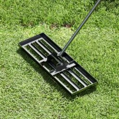 Costway Lawn Leveling Rake 30" X 10" Heavy Duty Level Lawn Tool For Garden Backyard/Lawn Green/Black/Silver