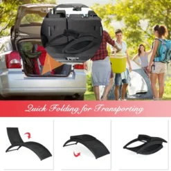 Costway 2PCS Folding Patio Rattan Lounge Chair Chaise Cushioned Portable Garden Lawn Red -Costway GUEST 56edfe8d 0522 4124 9e38 7bf490faee59