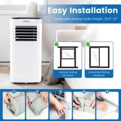 Costway 6000 BTU (9000 BTU ASHAR) Portable Air Conditioner 3-in-1 AC Unit With Cool Dehum Fan Sleep Mode -Costway GUEST 5730e025 d1db 4bd5 baf1 f732b0d65edb
