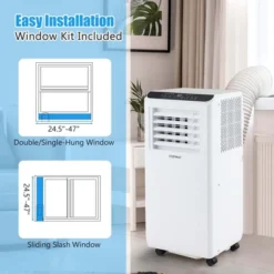 Costway 8000 BTU Portable Air Conditioner 3 -in-1 Air Cooler Dehumidifier Fan 24H Timer 5000 BTU(8000BTU ASHRAE) 19 Costway 8000 BTU Portable Air Conditioner 3 -in-1 Air Cooler Dehumidifier Fan 24H Timer 5000 BTU(8000BTU ASHRAE) -Costway GUEST 573e5176 b236 44bc 8f13 6823f06281a9