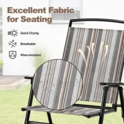 Costway 2pcs Patio Folding Sling Chairs Dining Armrest Backrest Outdoor Portable 16 Costway 2pcs Patio Folding Sling Chairs Dining Armrest Backrest Outdoor Portable -Costway GUEST 57f0b9a9 82d5 4286 9fa5 040ca4ffc072