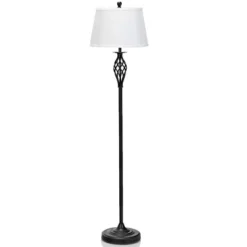 Costway 3-Piece Lamp Set 2 Table Lamps 1 Floor Lamp Fabric Shades Living Room Bedroom 15 Costway 3-Piece Lamp Set 2 Table Lamps 1 Floor Lamp Fabric Shades Living Room Bedroom -Costway GUEST 5806c7aa 8031 4371 8cc2 afce7dc9a9b3