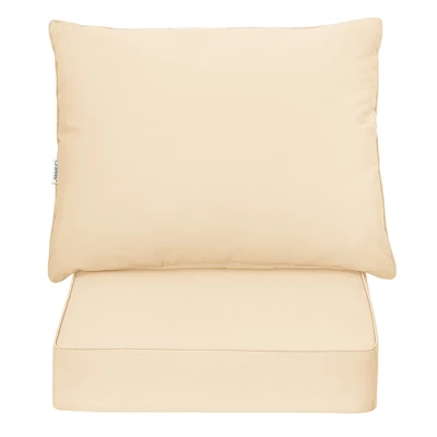 Costway 2PCS Deep Seat Chair Cushion Pads Set Indoor Outdoor W/ Rope Belts 10 Costway 2PCS Deep Seat Chair Cushion Pads Set Indoor Outdoor W/ Rope Belts - Image 8