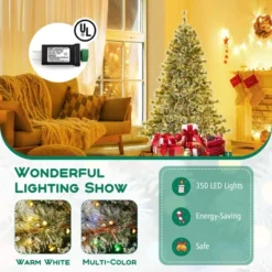 Costway 6/7.5/9 FT Artificial Christmas Tree With 360° Quick Power Connector 598/1086/1714 Pine Needles -Costway GUEST 59064b4a 0d7e 45ef a81c 32e8f291e65a