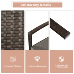 Costway 8PCS Rattan Patio Conversation Set Outdoor Furniture Set Garden W/Cushion -Costway GUEST 59af352e 5478 49ed 9624 5dfc8285ee4a