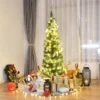 Costway 5'/6'/7'/8' /9' PVC Artificial Pencil Christmas Tree Slim Green -Costway GUEST 5af62357 3b4a 4812 8b64 37efc18708a7