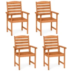 Costway Patio Chairs Set Of 2/4 With Inclined Backrests And Slatted Seats For Deck 23 Costway Patio Chairs Set Of 2/4 With Inclined Backrests And Slatted Seats For Deck -Costway GUEST 5b19a084 7bd1 42cc b9be 09b9690c1bda