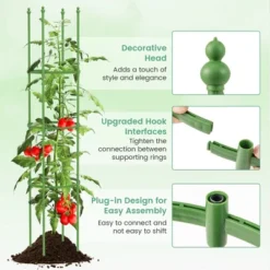 Costway 2-Pack Garden Trellis 57" Plant Support & Tomato Cages With Adjustable Height -Costway GUEST 5c15ad77 0483 4674 b6f4 275ab16c4990