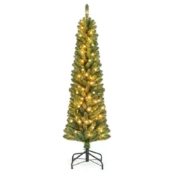 Costway 5/6/7/8 FT Pencil Christmas Tree With 295/392/523/671 Memory Wire Branch Tips 110/140/190/250 LED Lights For Home 24 Costway 5/6/7/8 FT Pencil Christmas Tree With 295/392/523/671 Memory Wire Branch Tips 110/140/190/250 LED Lights For Home -Costway GUEST 5dfb6108 86b4 443c b030 6d3d2c5240df