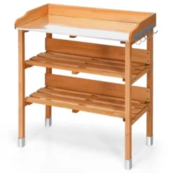 Costway Garden Wooden Potting Bench Work Station Table Tool Storage Shelf W/Hook 21 Costway Garden Wooden Potting Bench Work Station Table Tool Storage Shelf W/Hook -Costway GUEST 5e7fdb58 2da3 4044 bff4 5670215bf2be