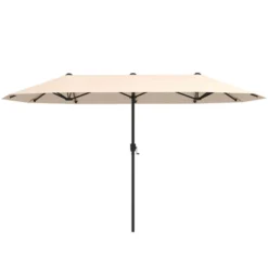 Costway 13 FT Large Patio Umbrella Outdoor Double-Sided Table Market Umbrella For Garden Beige/Brown/Gray/Navy/Orange/Wine -Costway GUEST 5f2aab38 f70e 457d ab2e 8595db7fa074