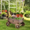 Decorative Wagon Cart Plant Flower Pot Stand Wooden Raised Garden Planter Box 2 Decorative Wagon Cart Plant Flower Pot Stand Wooden Raised Garden Planter Box -Costway GUEST 618cce10 dd83 4d8a be78 e1d4fecb50a0