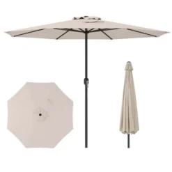 Costway 12 FT Patio Umbrella Outdoor Market Umbrella With Crank Handle 8 Sturdy Ribs Coffee/Beige/Red/Navy/Gray 25 Costway 12 FT Patio Umbrella Outdoor Market Umbrella With Crank Handle 8 Sturdy Ribs Coffee/Beige/Red/Navy/Gray -Costway GUEST 61f7bf2a 3c70 4d92 8570 08c0f3958a23